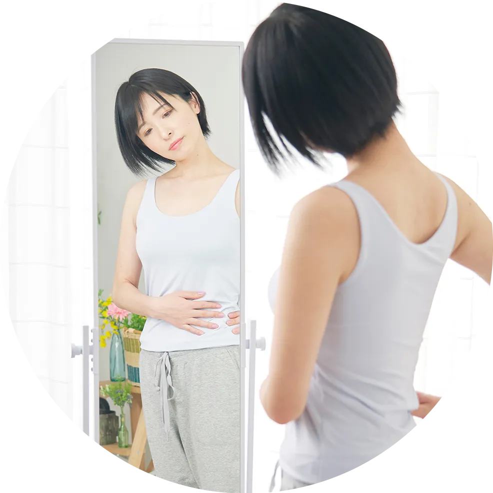 産後の体型が気になる女性